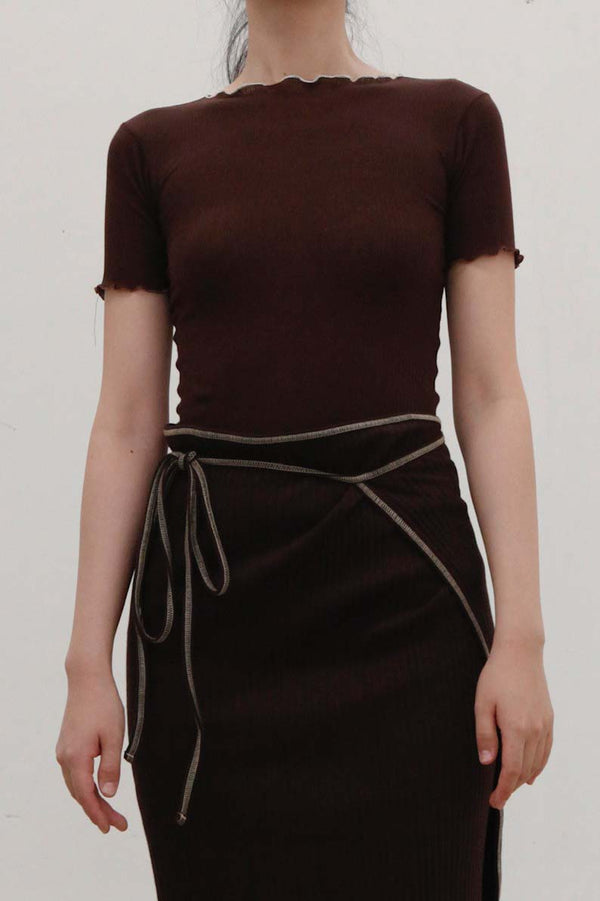 BASERANGE RIBBED COTTON T-SHIRT TTVN-RB-SP22 TACTILE